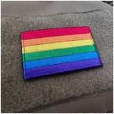 LGBTQIA+ Rainbow Pride Velcro Embroidered Patch Embroidered Patch PRIDE MODE